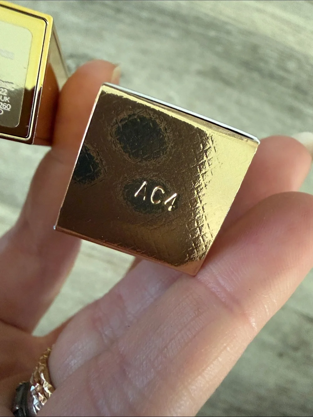 Tom Ford Lip Balm in jet set Gold Case